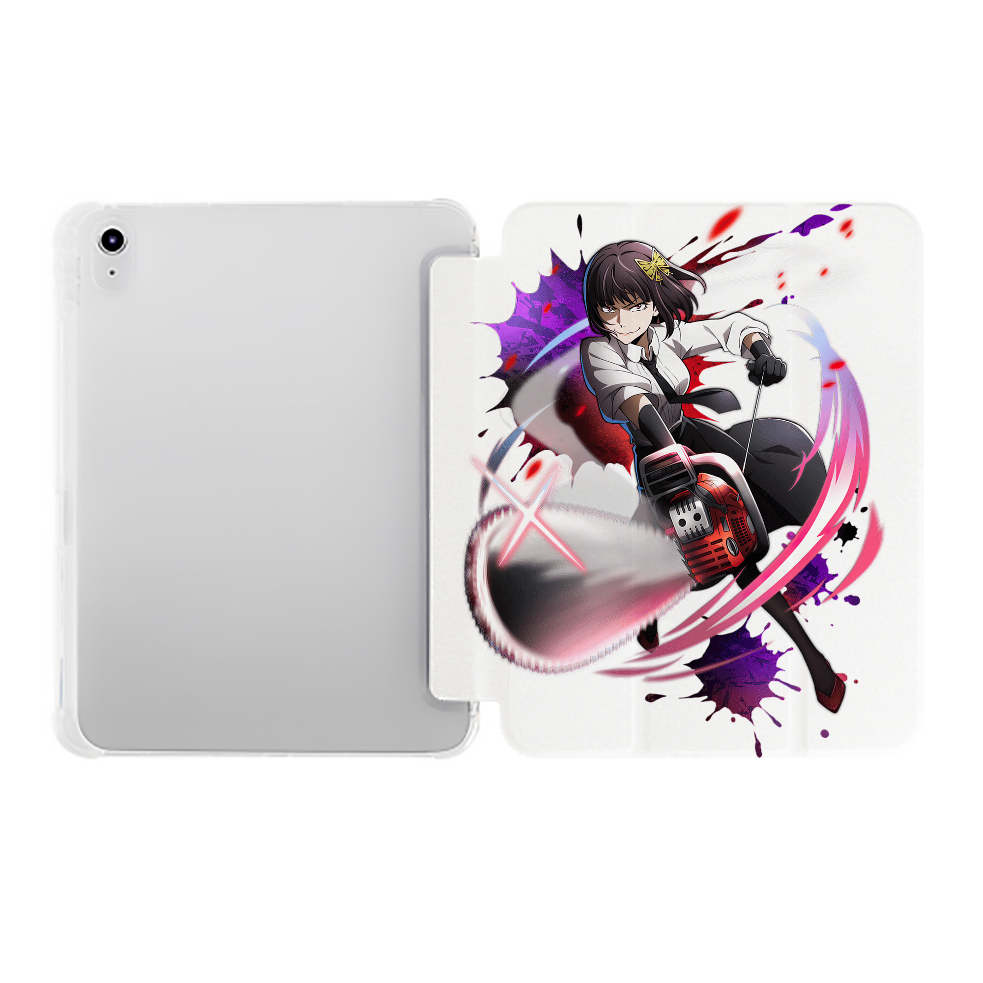 （画像用） 文豪ストレイドッグス Bungo Stray Dogs IPad ケース ペン収納付き 三つ折りスタンド PUレザー×シリコン 対応機種9.5/10.5/10.9インチ